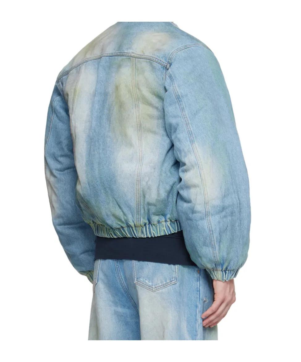 Long-Sleeved Denim Cotton Suit