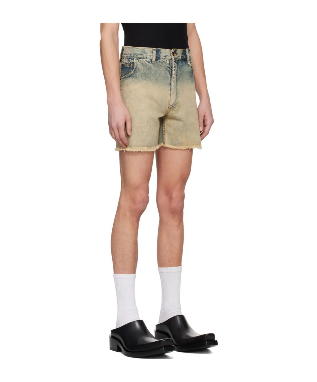 Belt-Loop Denim Shorts