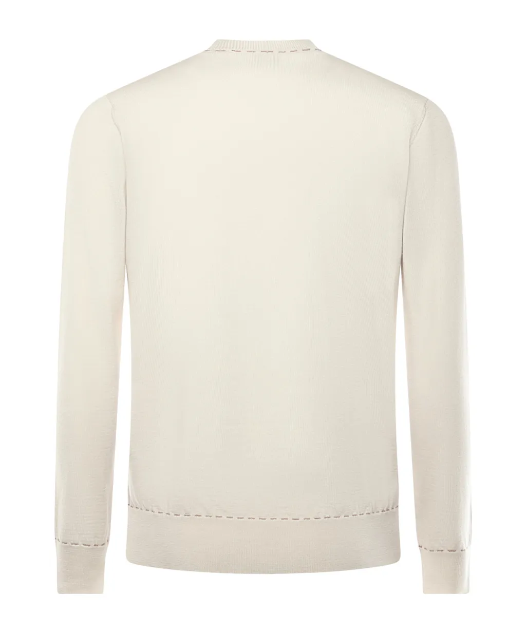 Ribbed Crew Neck Sweater