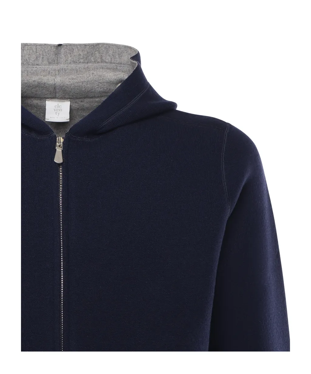 Hooded Zip-Up Sweater