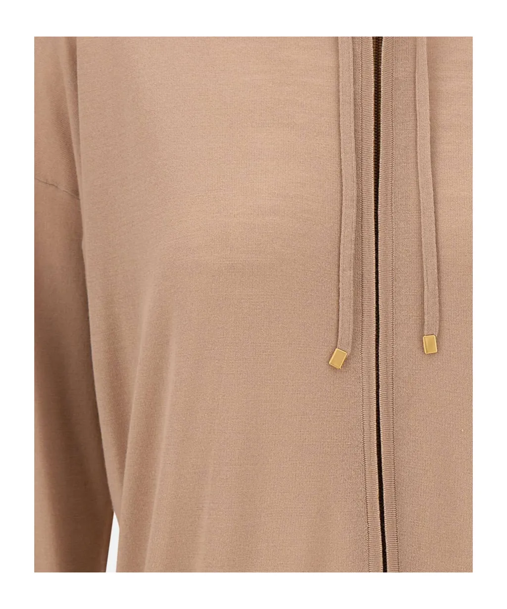 Hooded Zip-Up Sweater