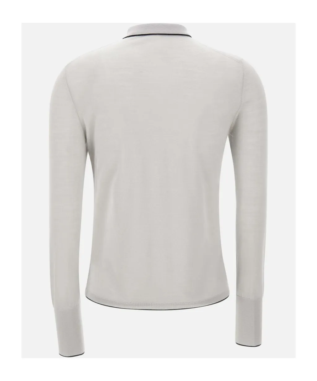 Long-Sleeved Polo Shirt