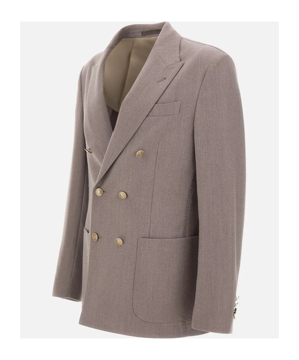 Double-Breasted Suit Jacket