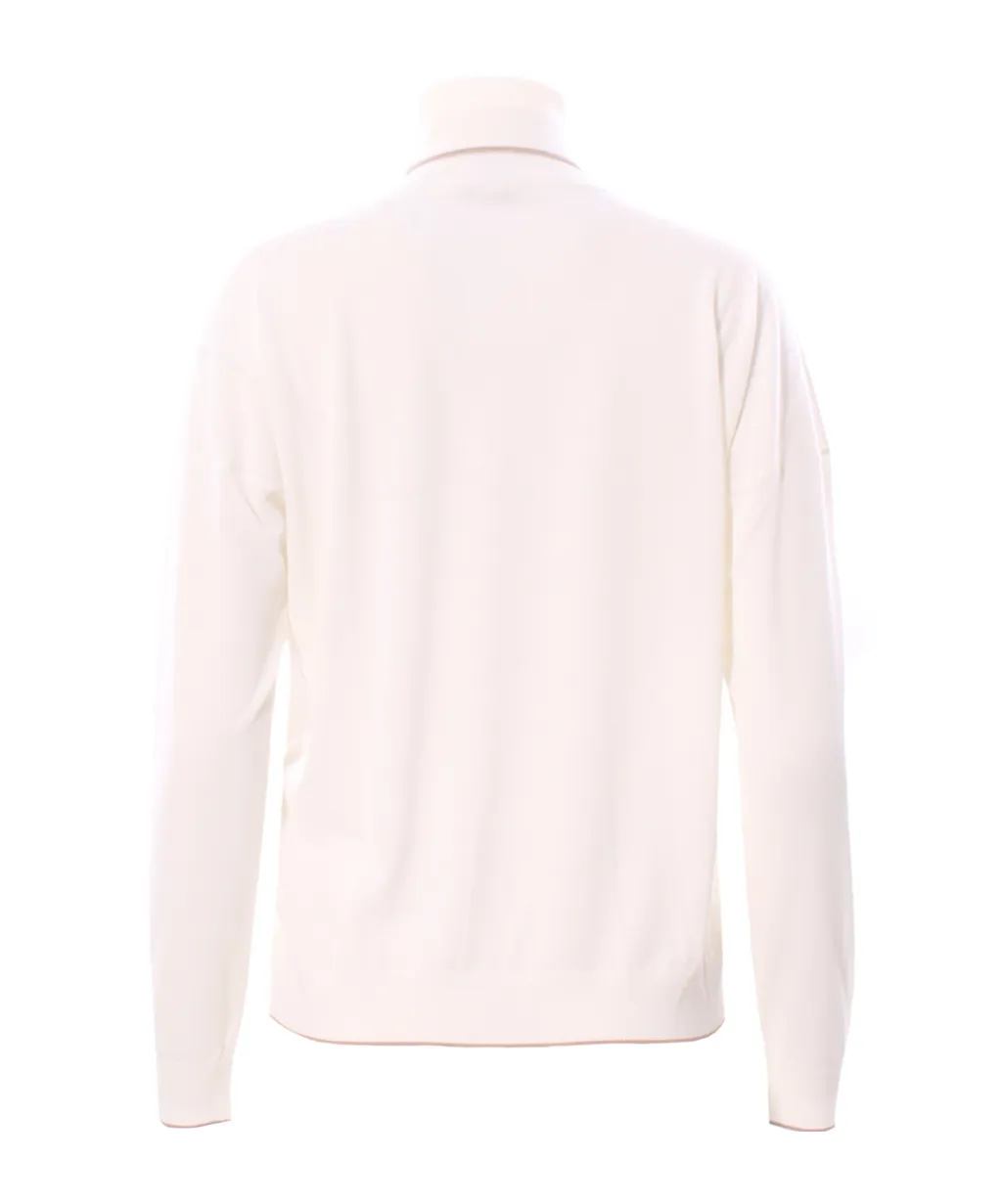 High-Necked Long-Sleeve Sweater