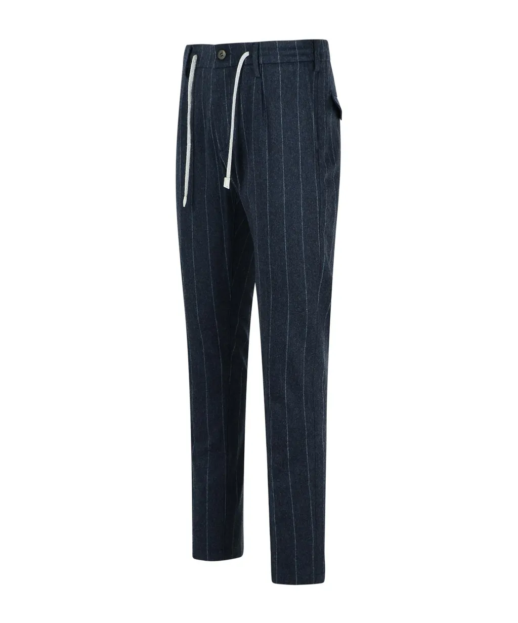 Pinstripe Drawstring Pants