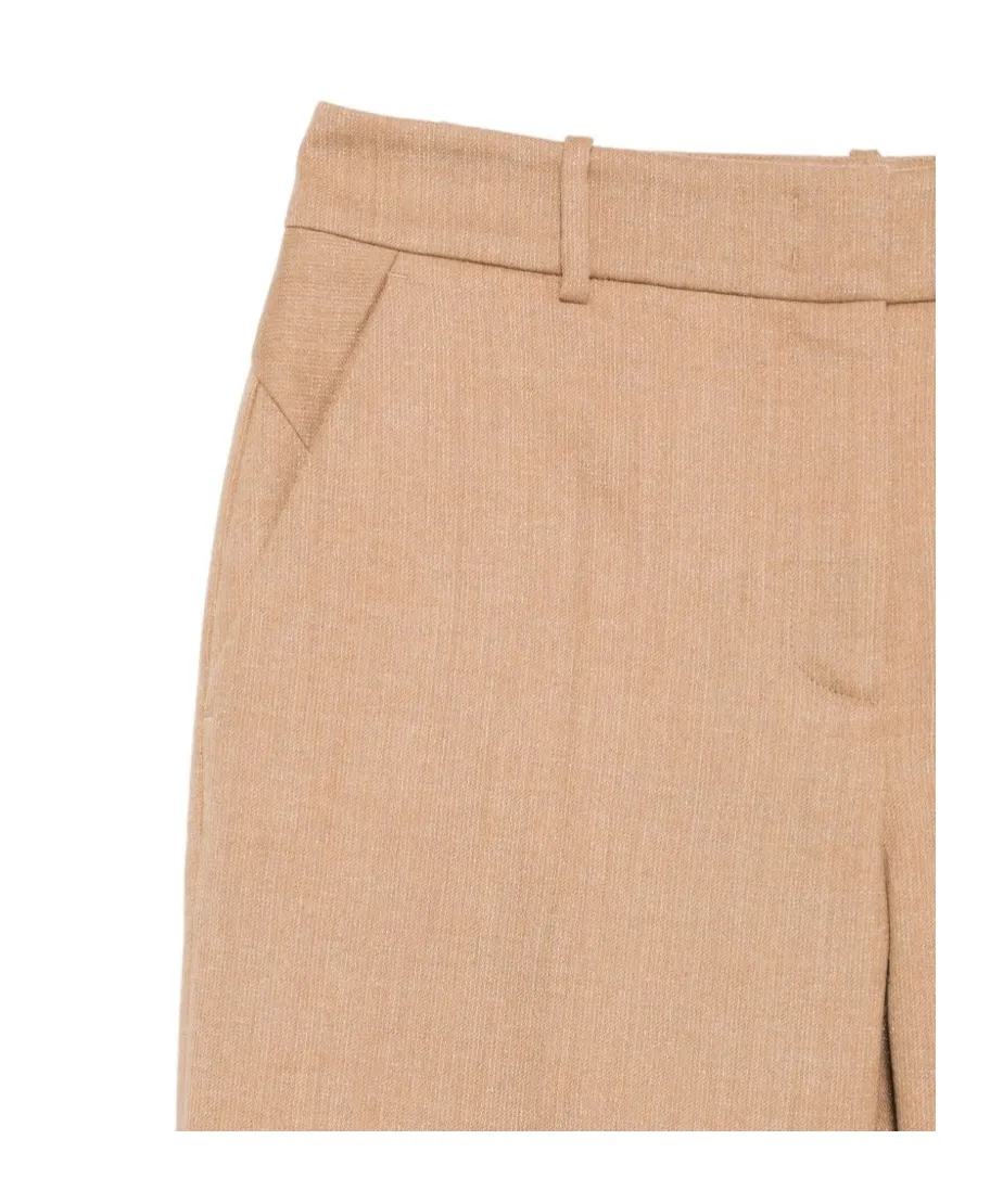 Pleated Zipper Casual Pants