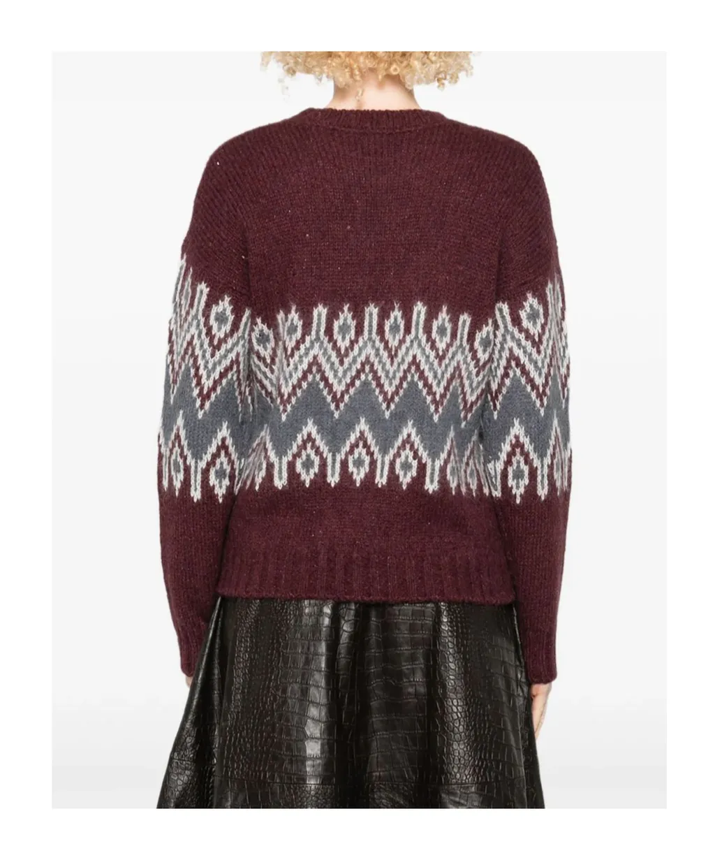 Fairisle-Pattern Crew-Neck Sweater