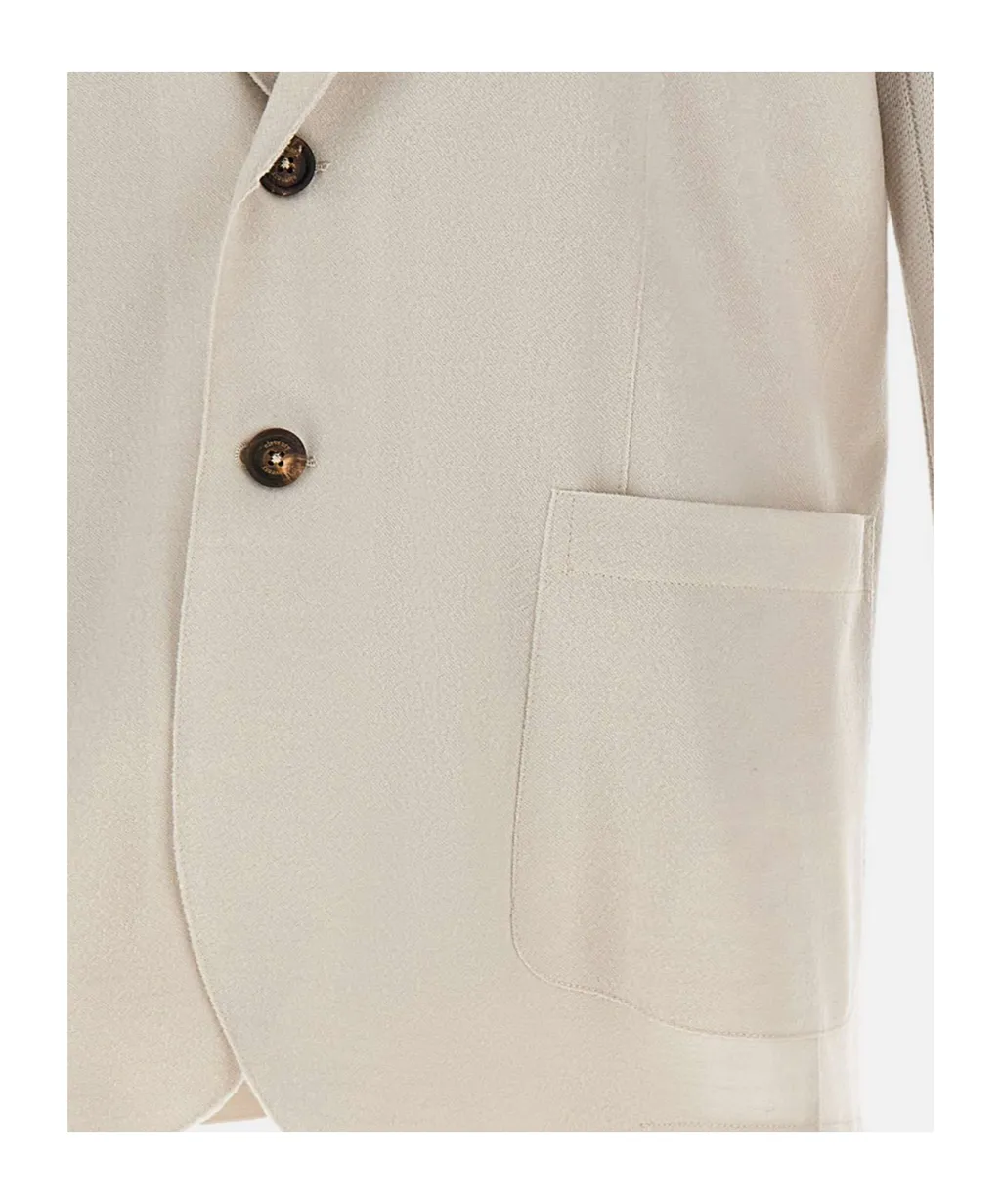 Ribbed Knit Blazer Jacket