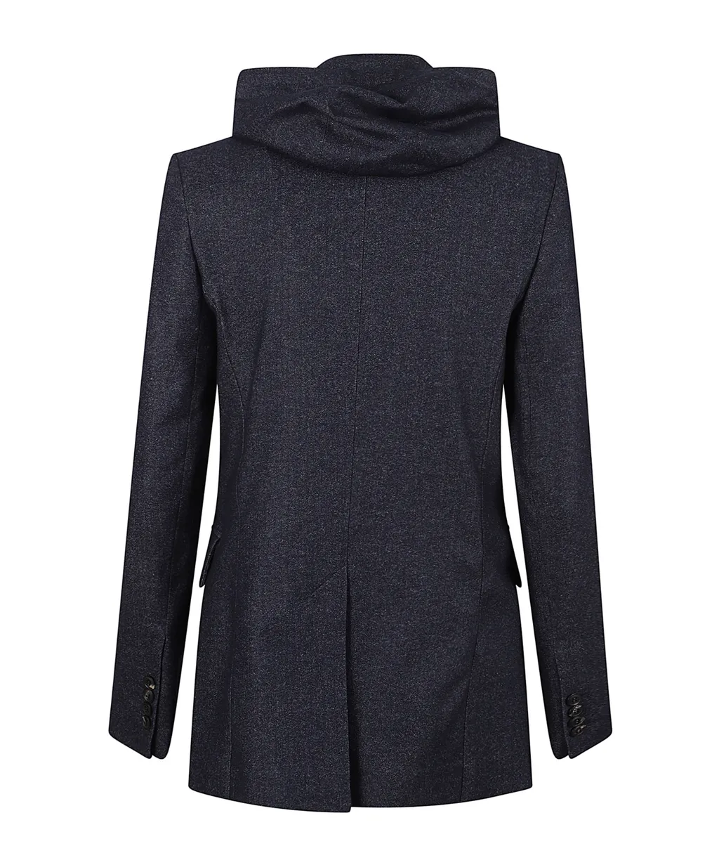 Hooded Single-Breasted Casual Jacket