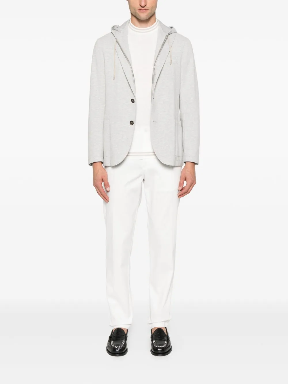 Pleated Drawstring-Waist Trousers