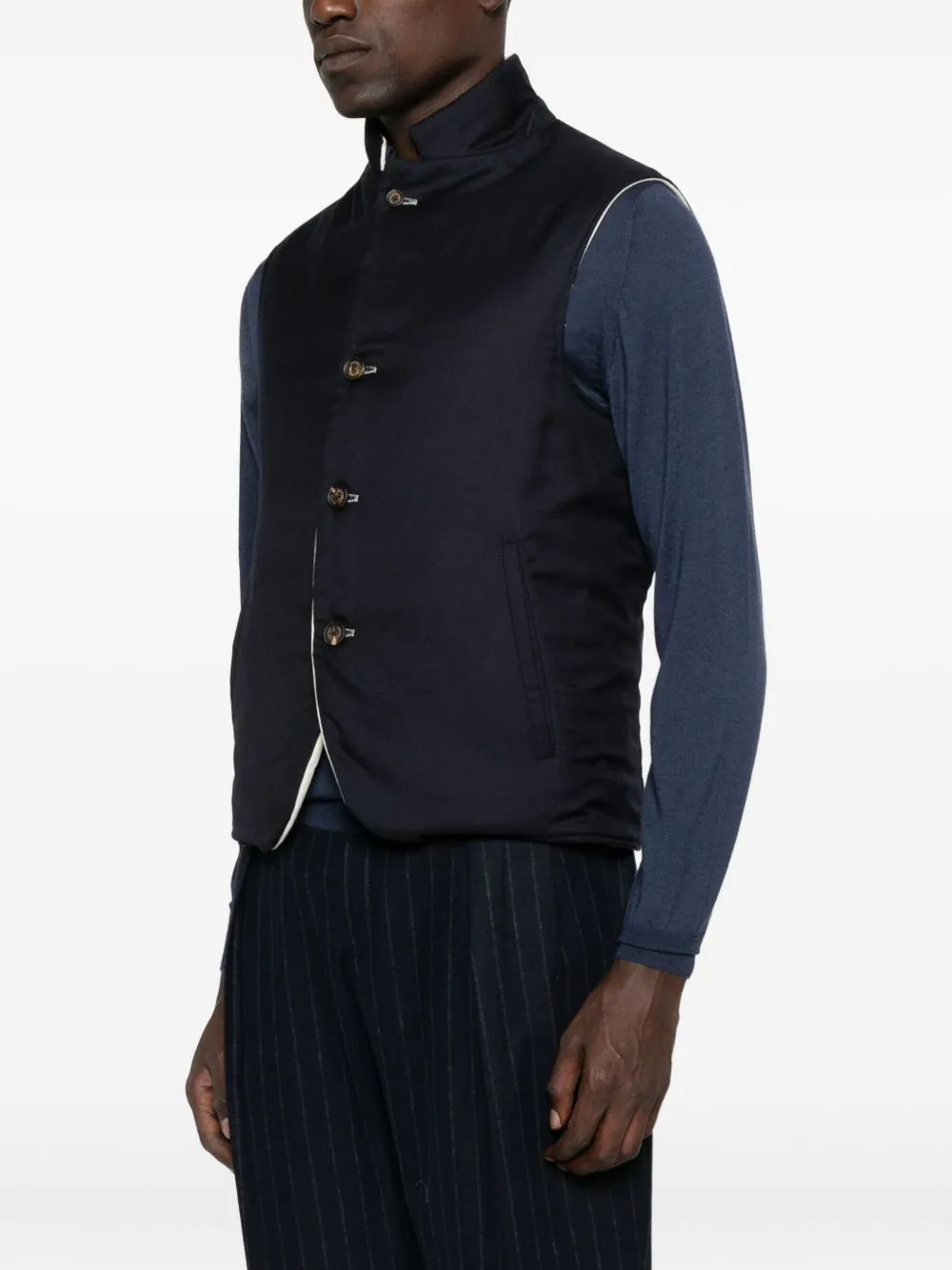 Button-Up Sleeveless Vest