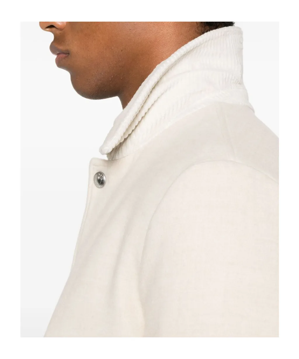 Corduroy Collar Button Casual Jacket