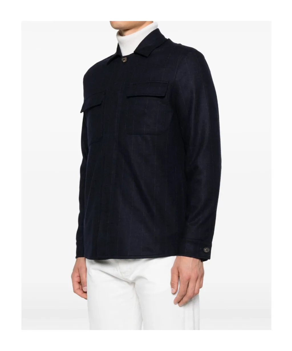 Striped Panelled Jacket