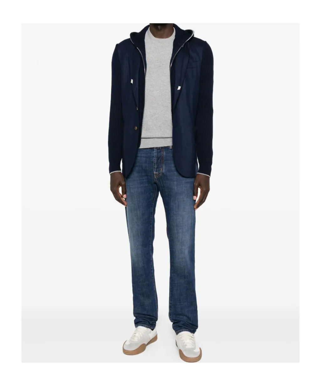 Ribbed Hooded Jacket