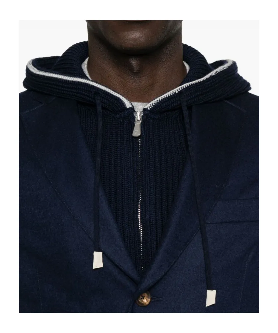 Ribbed Hooded Jacket