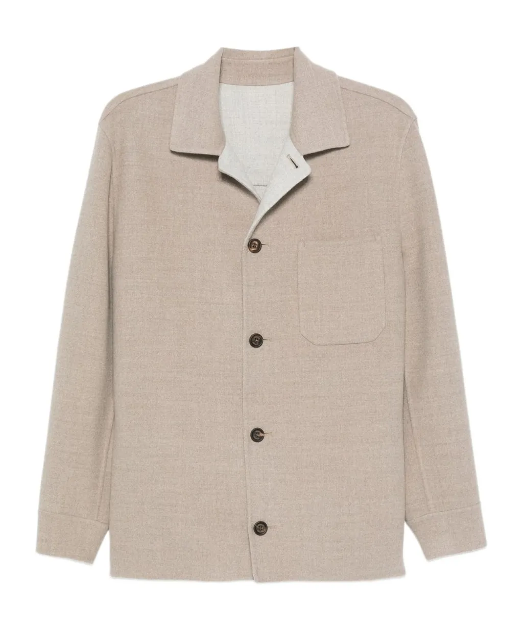 Button-Snap Pocket Casual Jacket