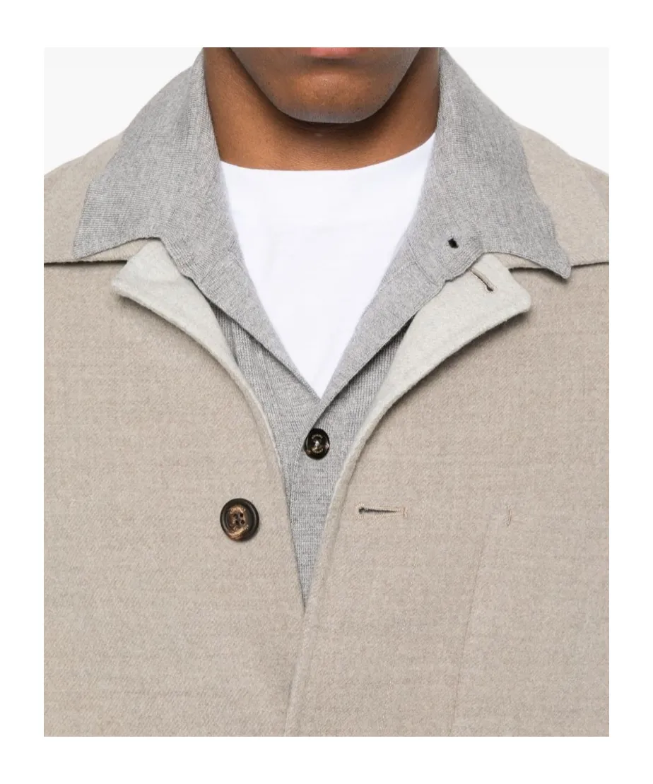 Button-Snap Pocket Casual Jacket