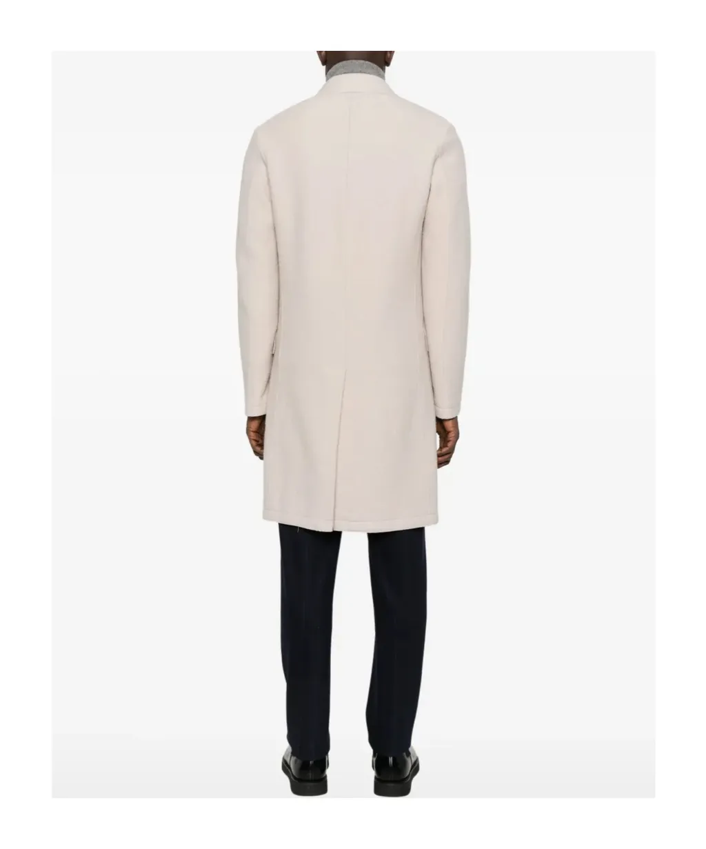 Double-Breasted Long-Sleeve Coat