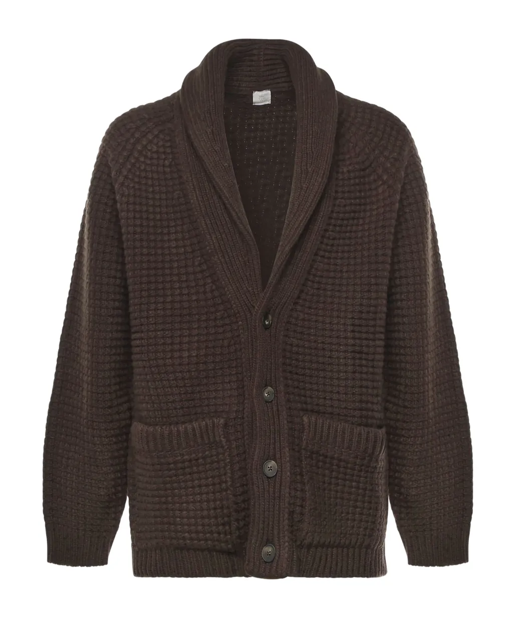 Buttoned V-Neck Knitwear