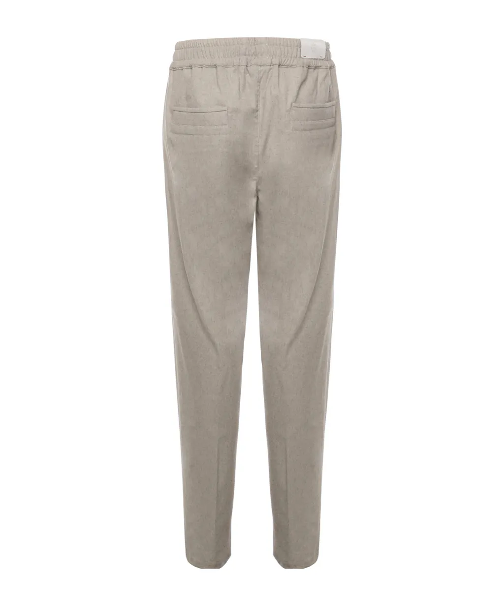 Drawstring Relaxed-Fit Pants
