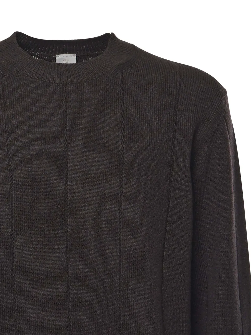Ribbed Crew Neck Knitwear