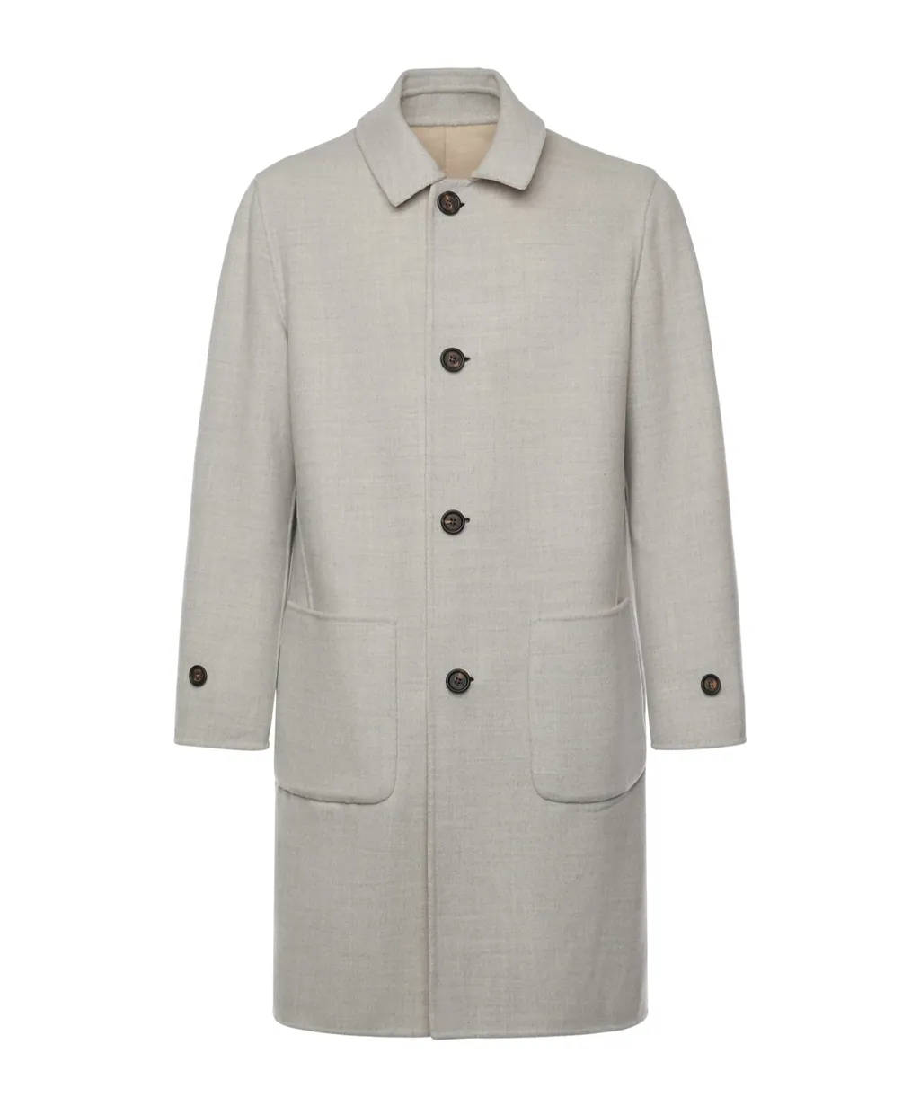 Single Breasted Wool Coat