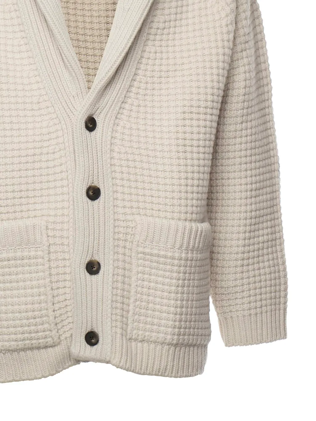 Buttoned V-Neck Knitwear