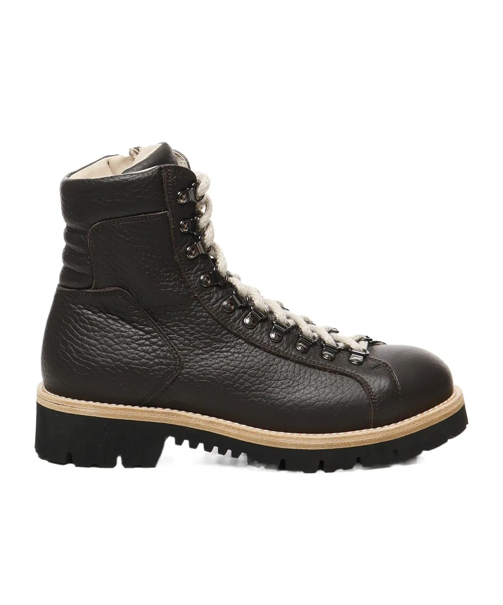 Lace-Up Rubber Sole Boots
