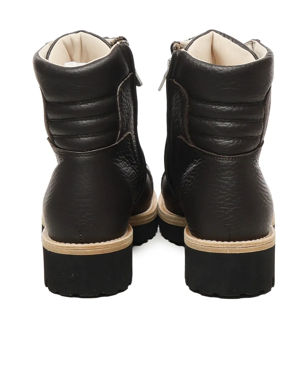 Lace-Up Rubber Sole Boots