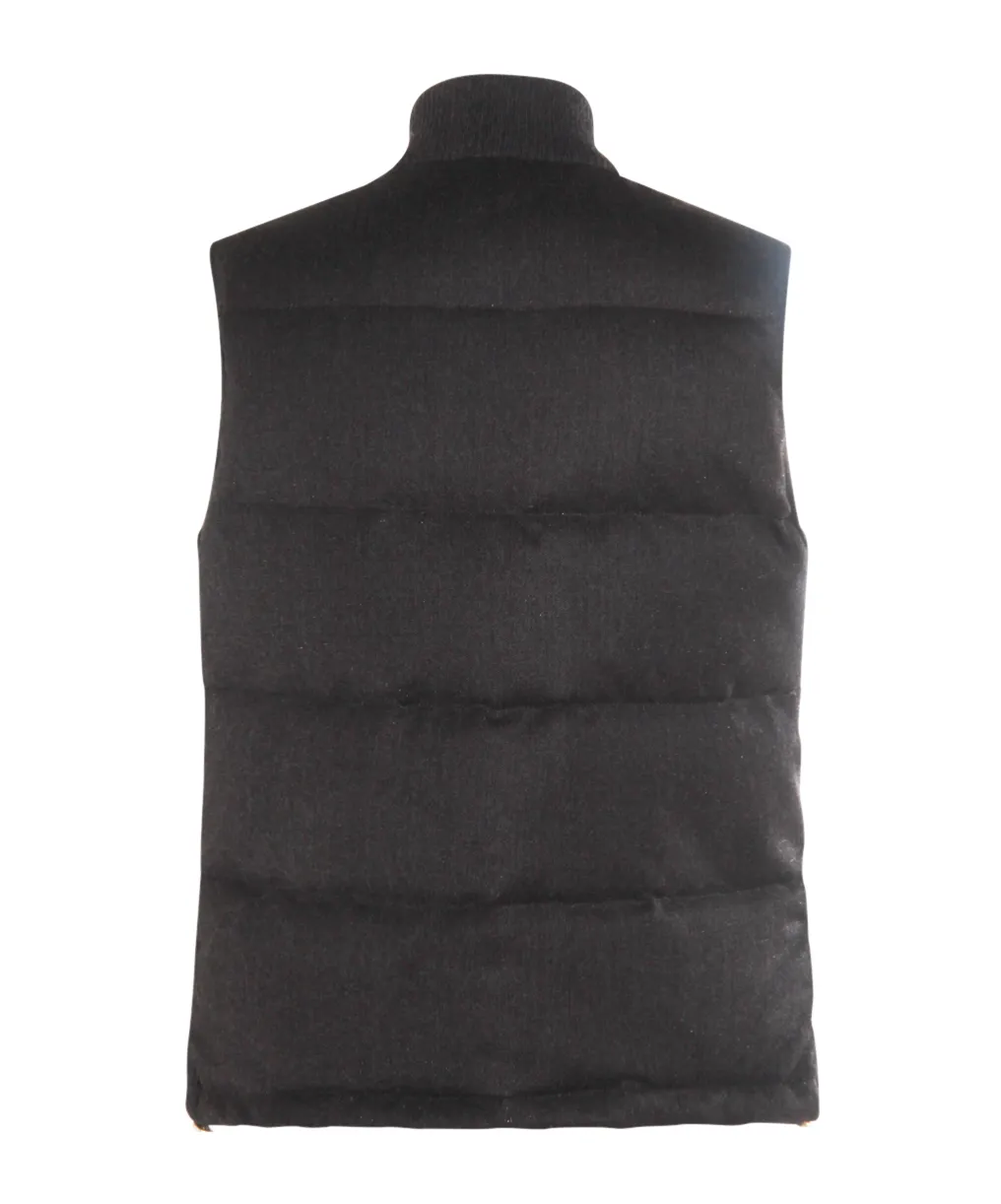 Ribbed Collar Vest