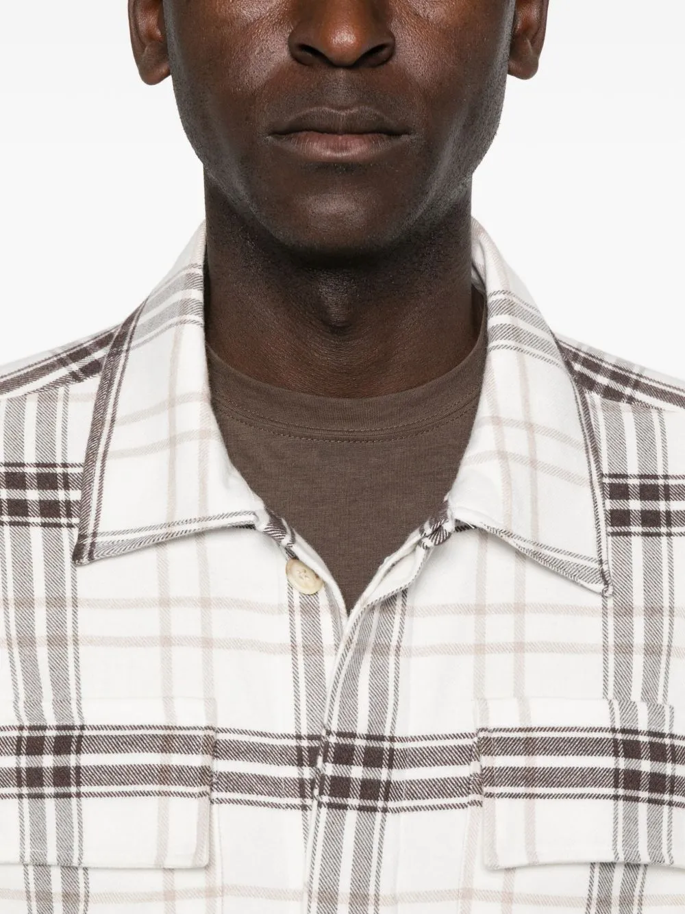 Plaid Long-Sleeved Shirt
