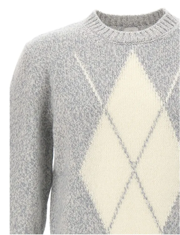 Argyle Crew Neck Sweater