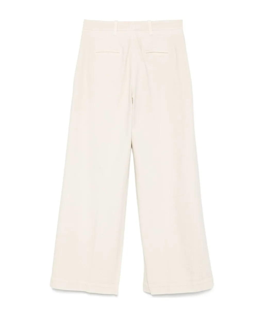 Centre-Seam Cotton Trousers