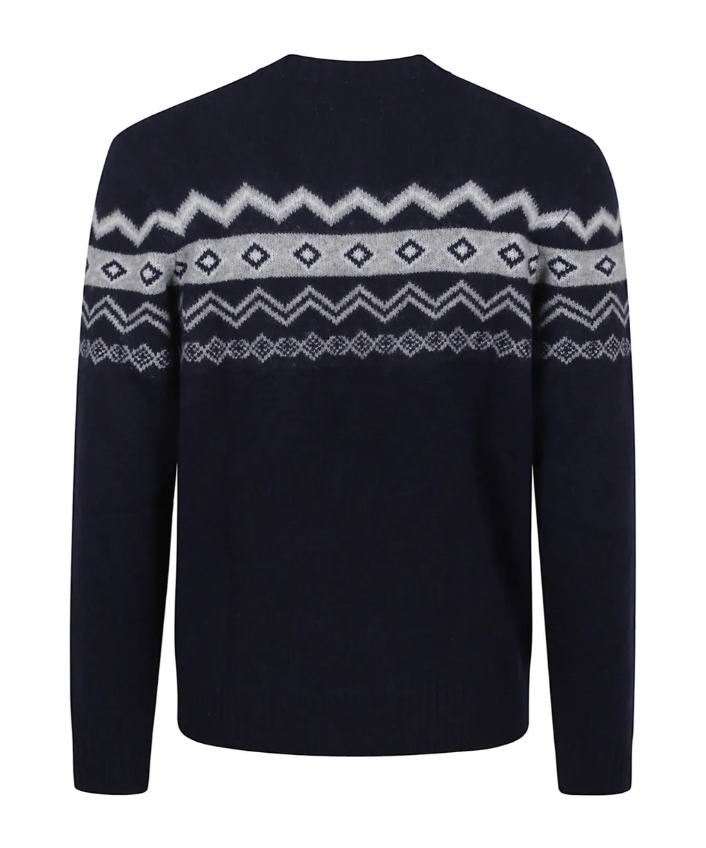 Chevron Crew-Neck Knitwear