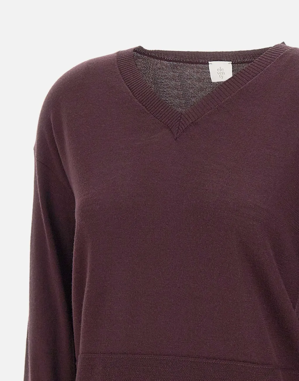 V-Neck Ribbed Knitwear