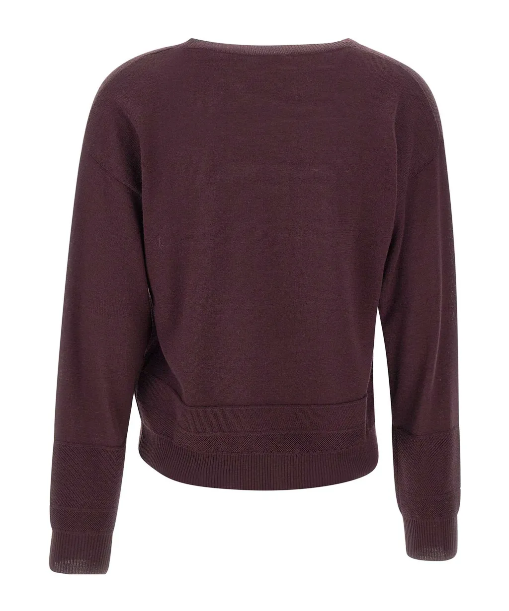 V-Neck Ribbed Knitwear