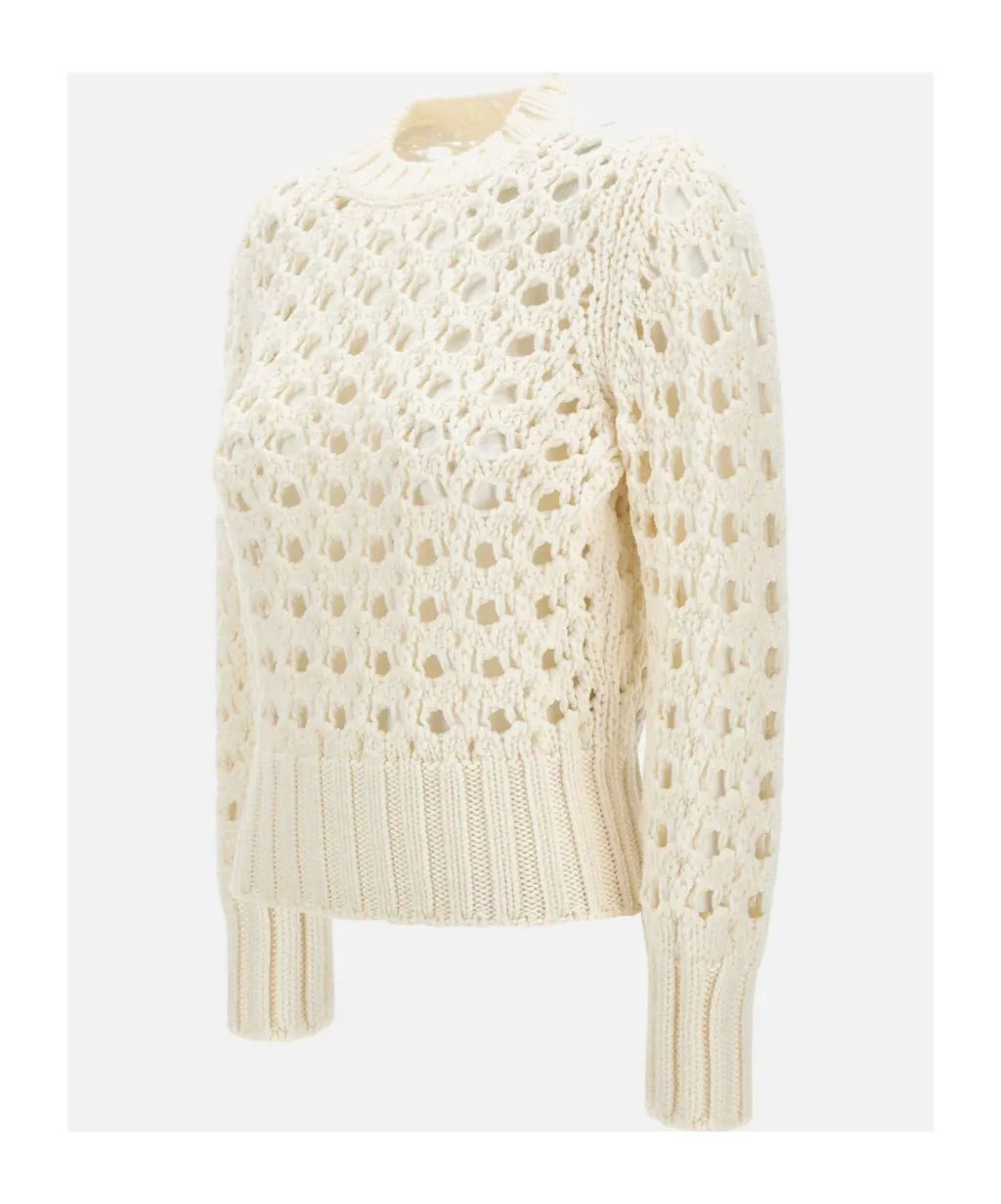 Open-Knit Wool Sweater