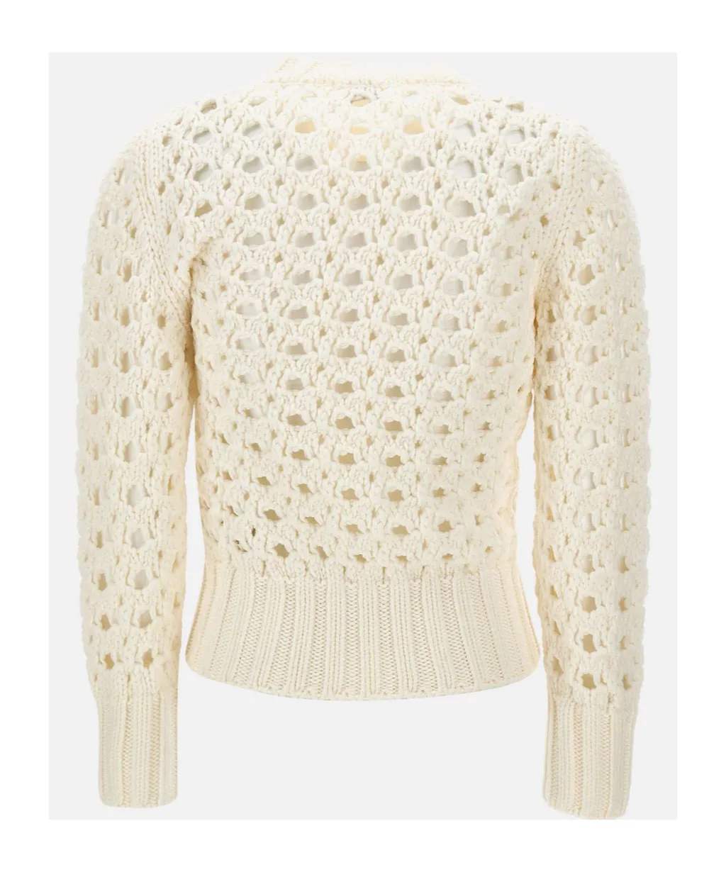 Open-Knit Wool Sweater