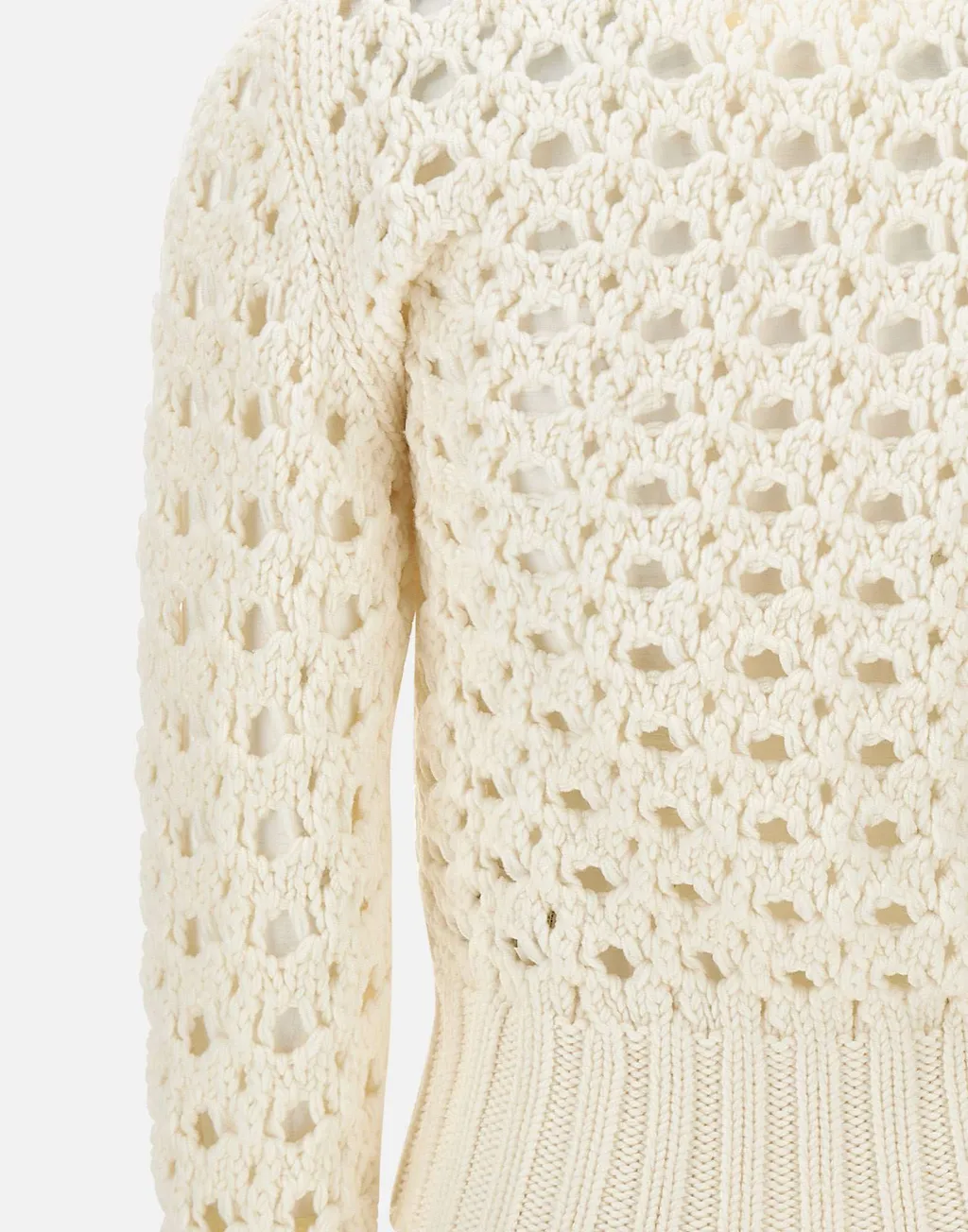 Open-Knit Wool Sweater