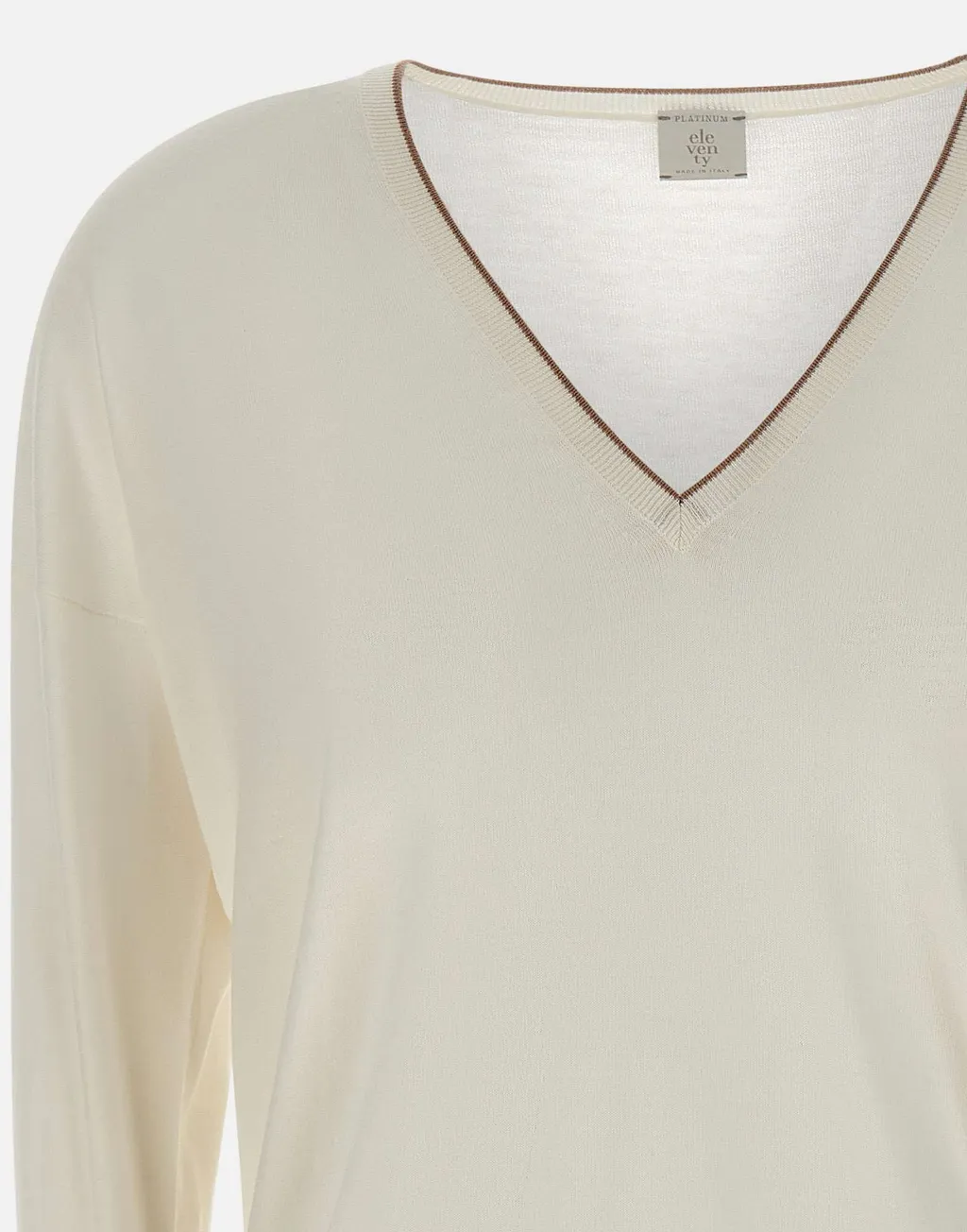 V-Neck Ribbed Knitwear