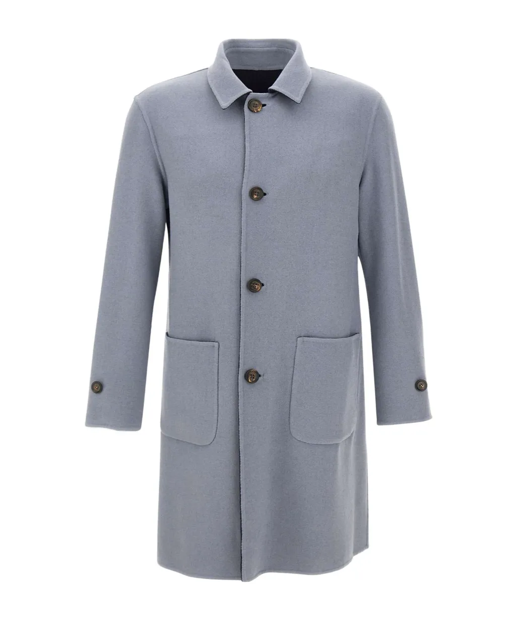 Platinum Reversible Wool Coat