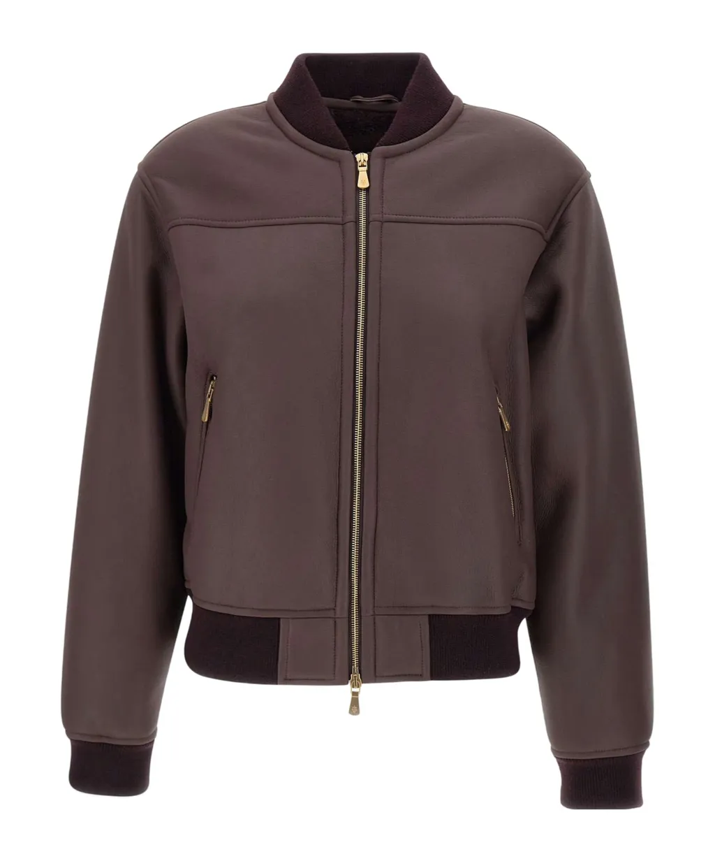 Bomber Jacket With Zip Pockets