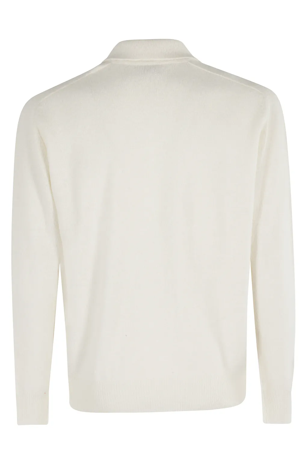 Long-Sleeved Knitted Polo Shirt