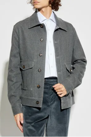 Buttoned Wool Jacket