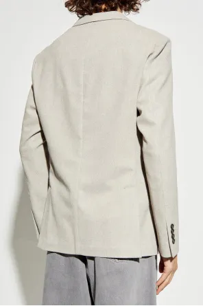 Single-Breasted Wool Jacket