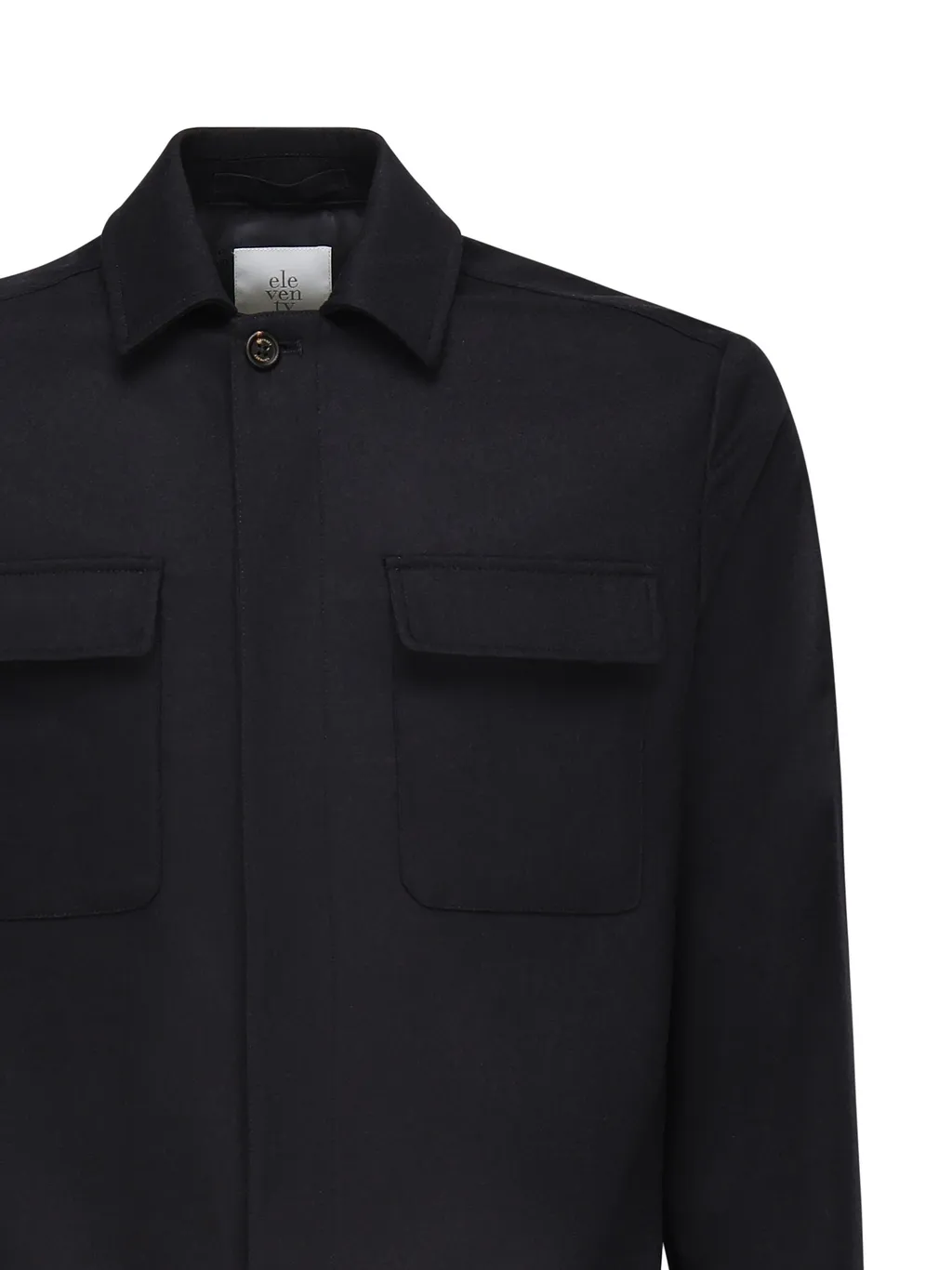 Wool Pocketed Shirt