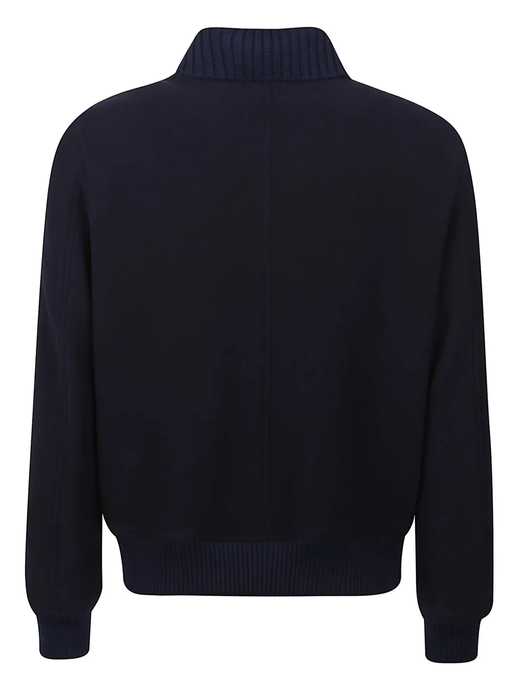 Ribbed Collar Bomber Jacket