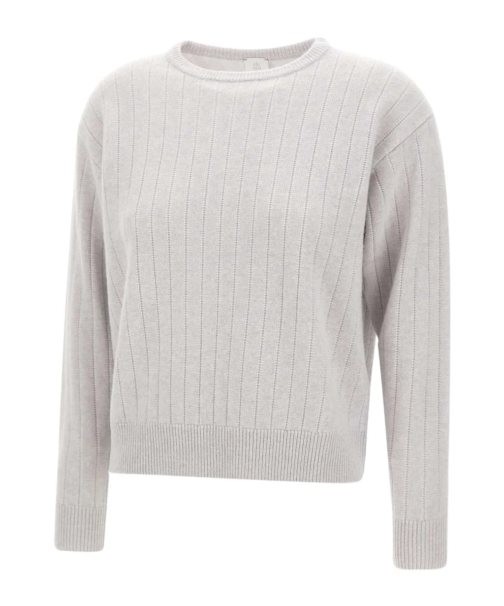 Textured Crew Neck Knitwear