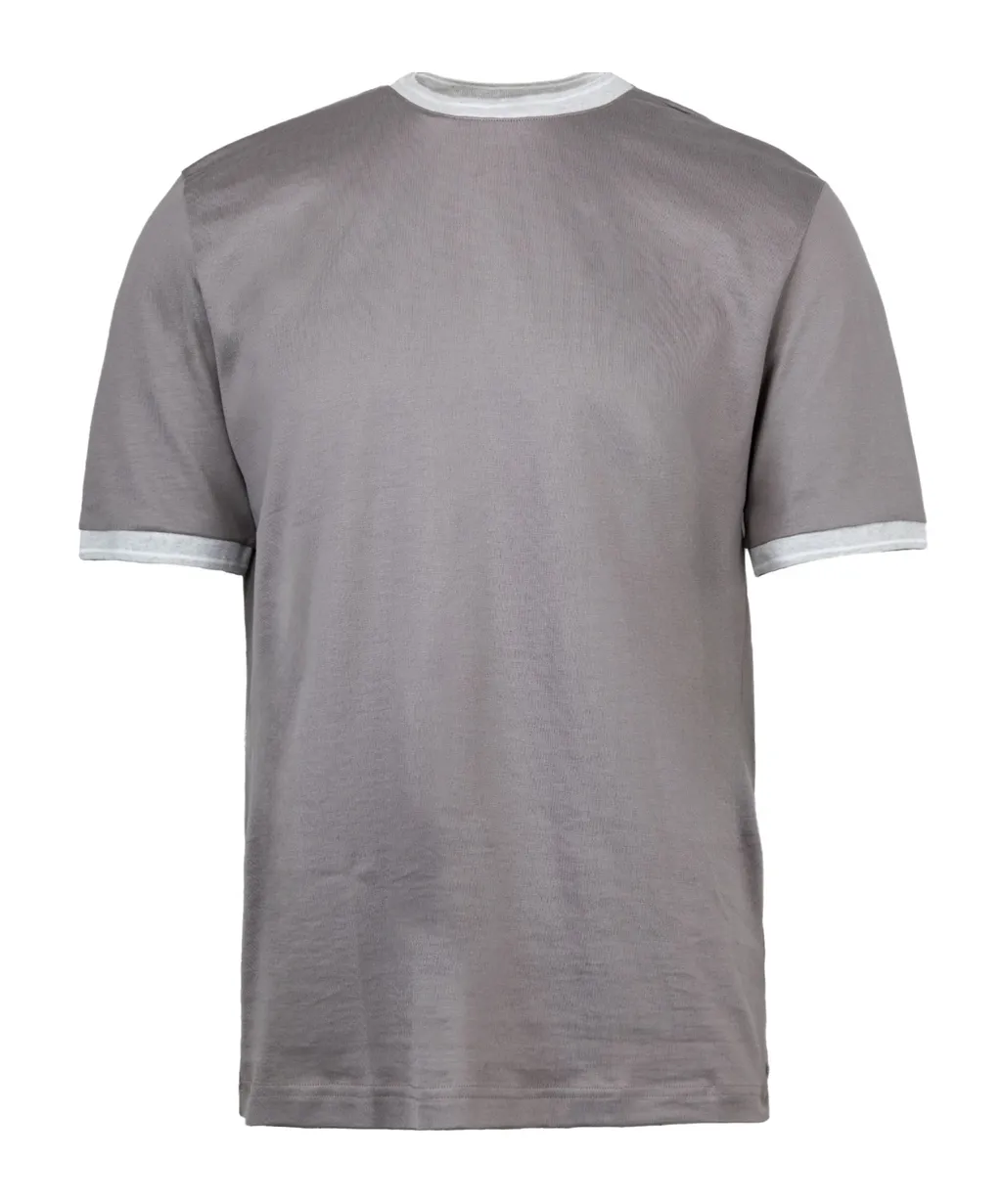 Ribbed Crew Neck T-Shirt