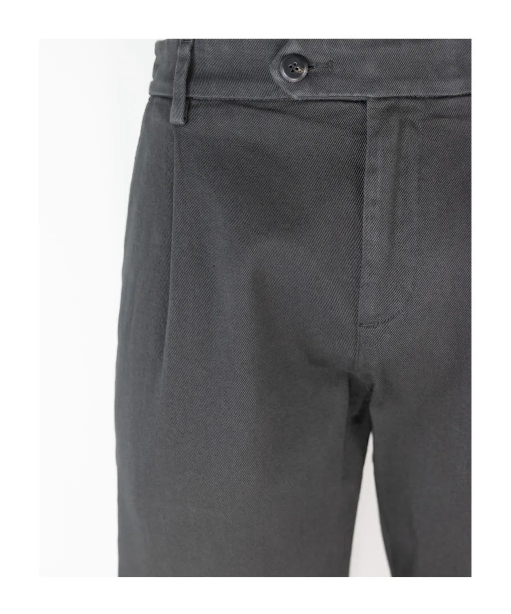 Pleated-Pocket Cotton-Blend Trousers